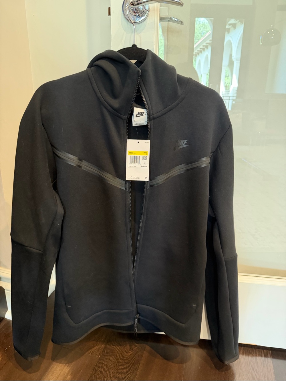 Nike Men's Tech Black Zip-Up Hoodie
